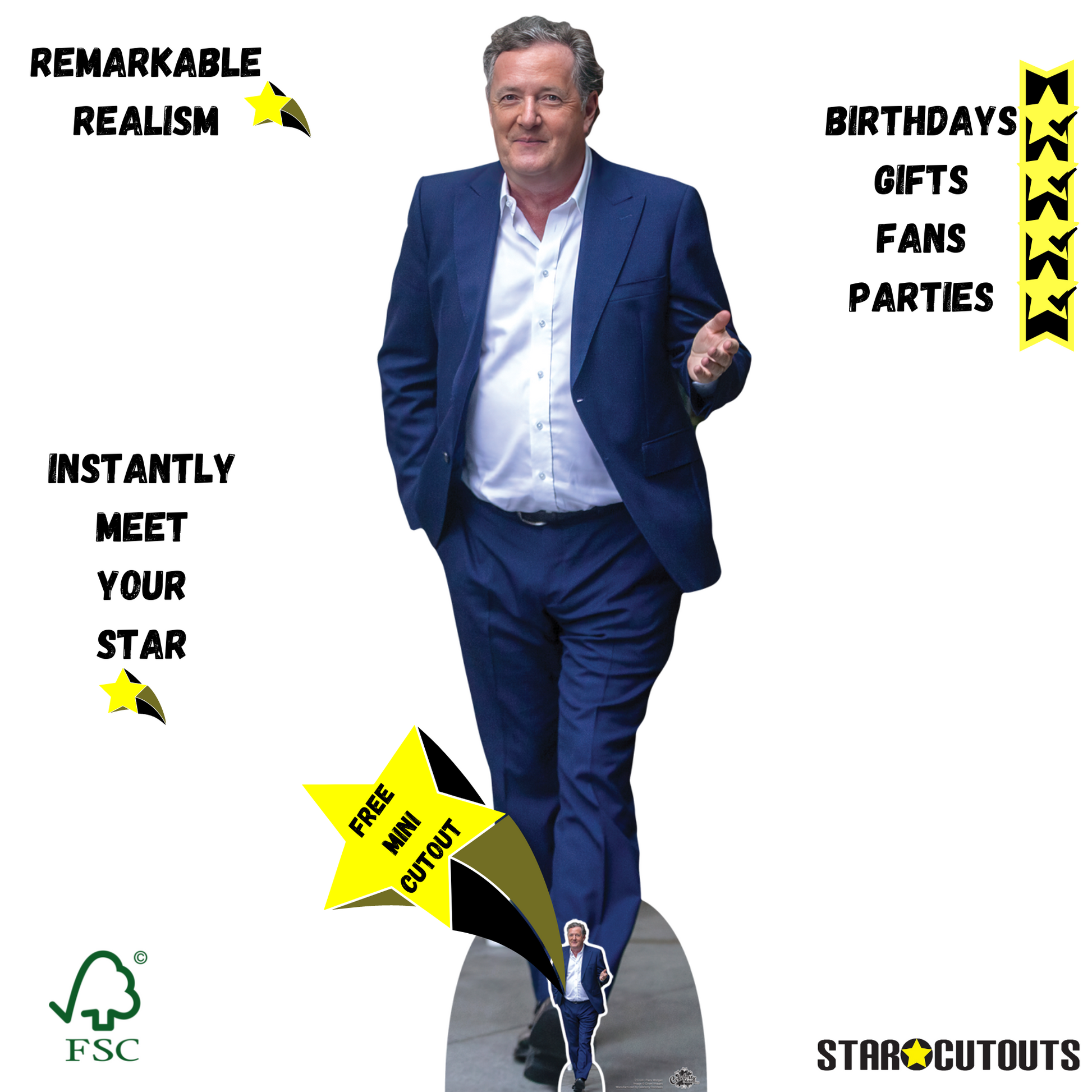 Piers Morgan Cardboard Cutout - mycardboardcutout