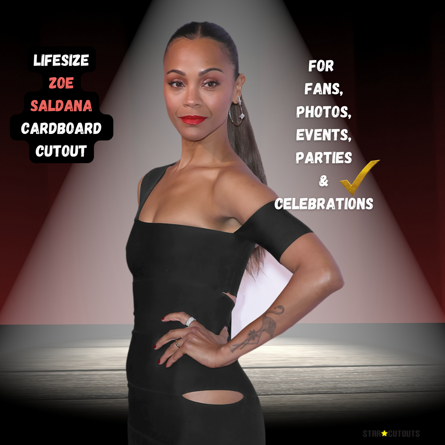 Zoe Saldana Cardboard Cutout - mycardboardcutout
