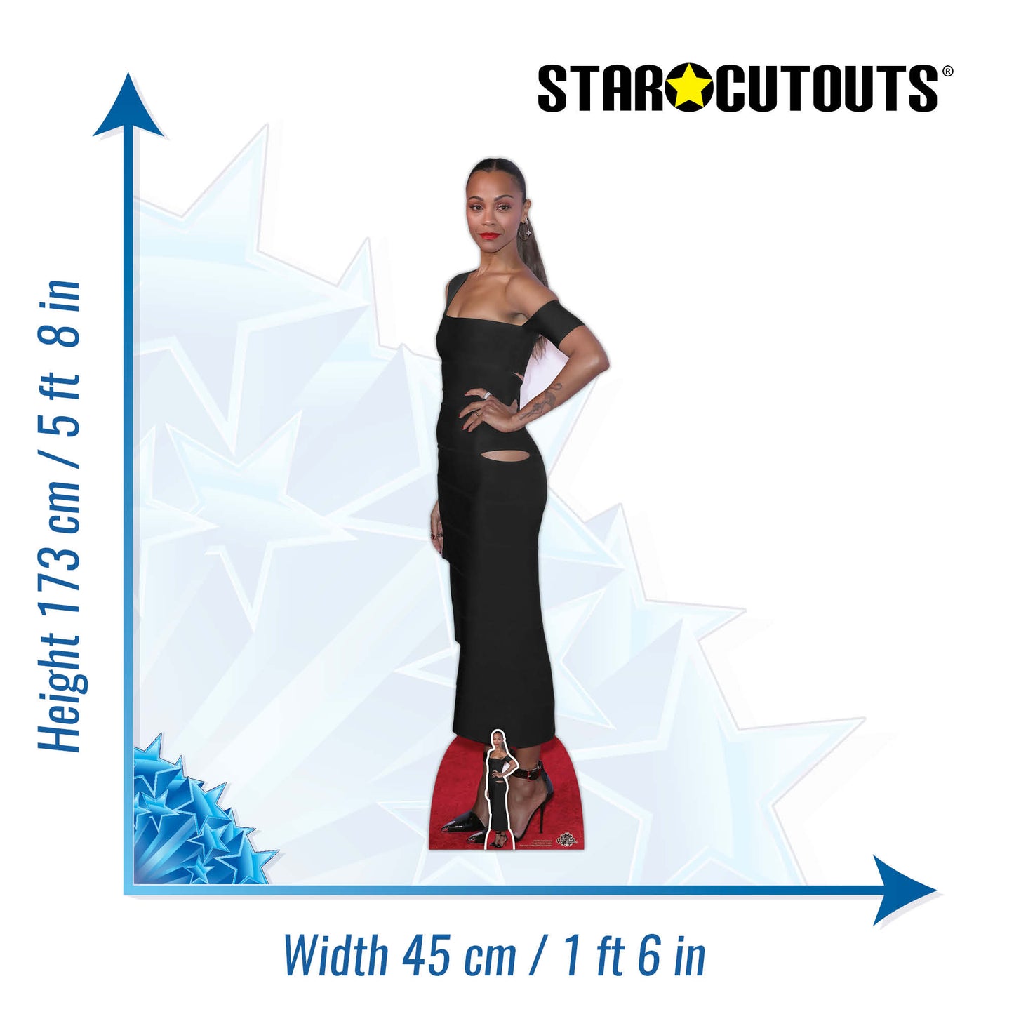 Zoe Saldana Cardboard Cutout - mycardboardcutout