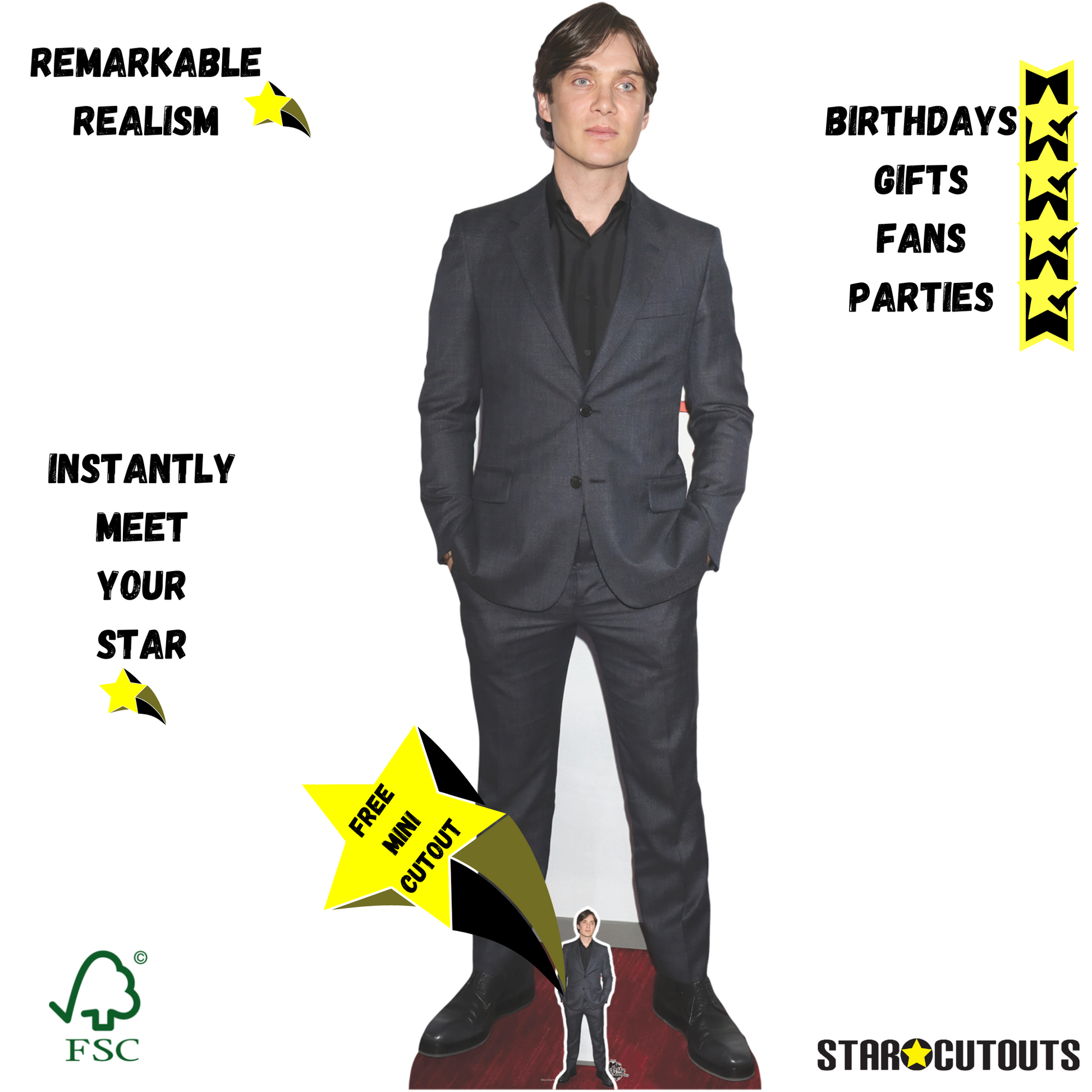 Cillian Murphy Celebrity Cardboard Cutout - mycardboardcutout
