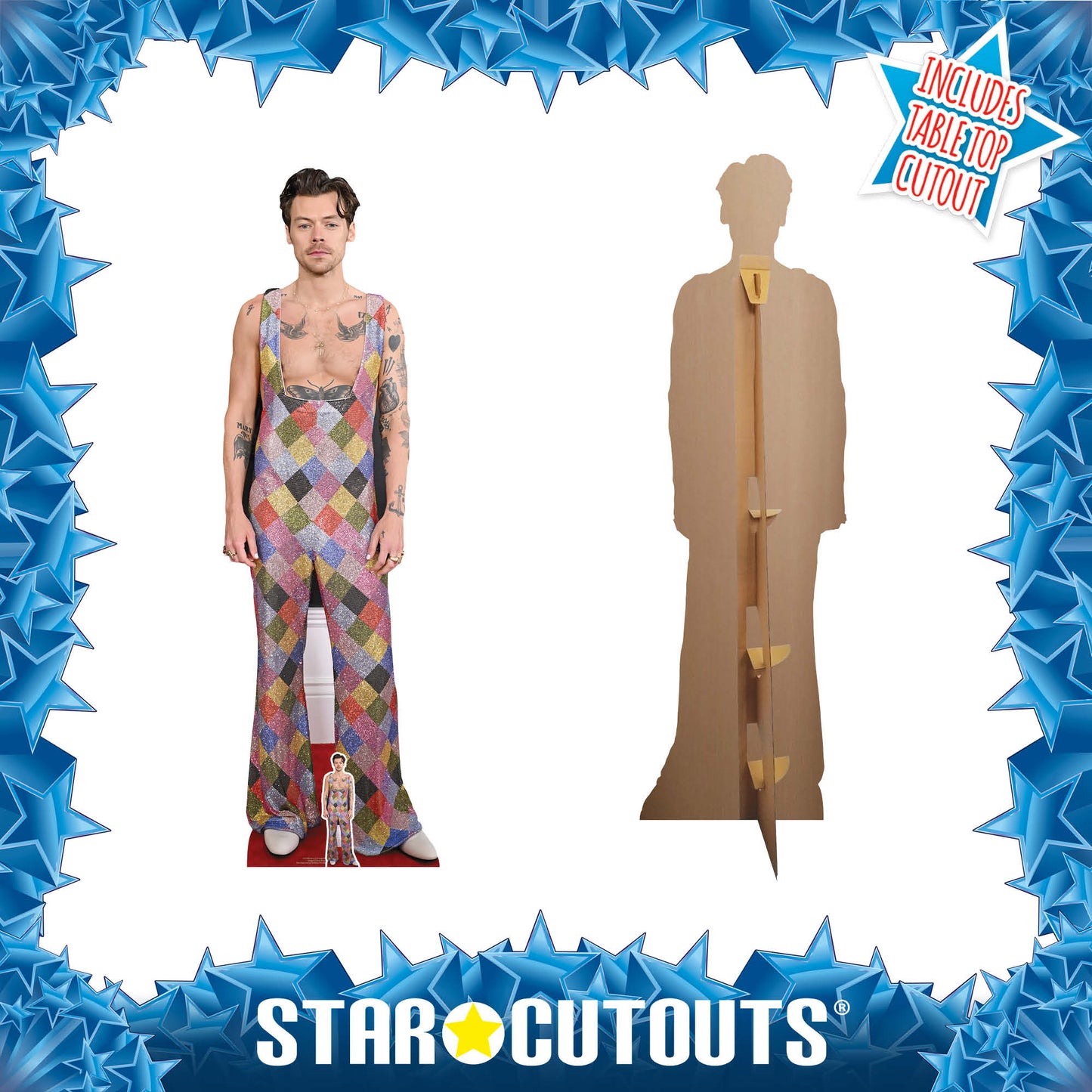 Harry S Dungarees Cardboard Cutout - mycardboardcutout