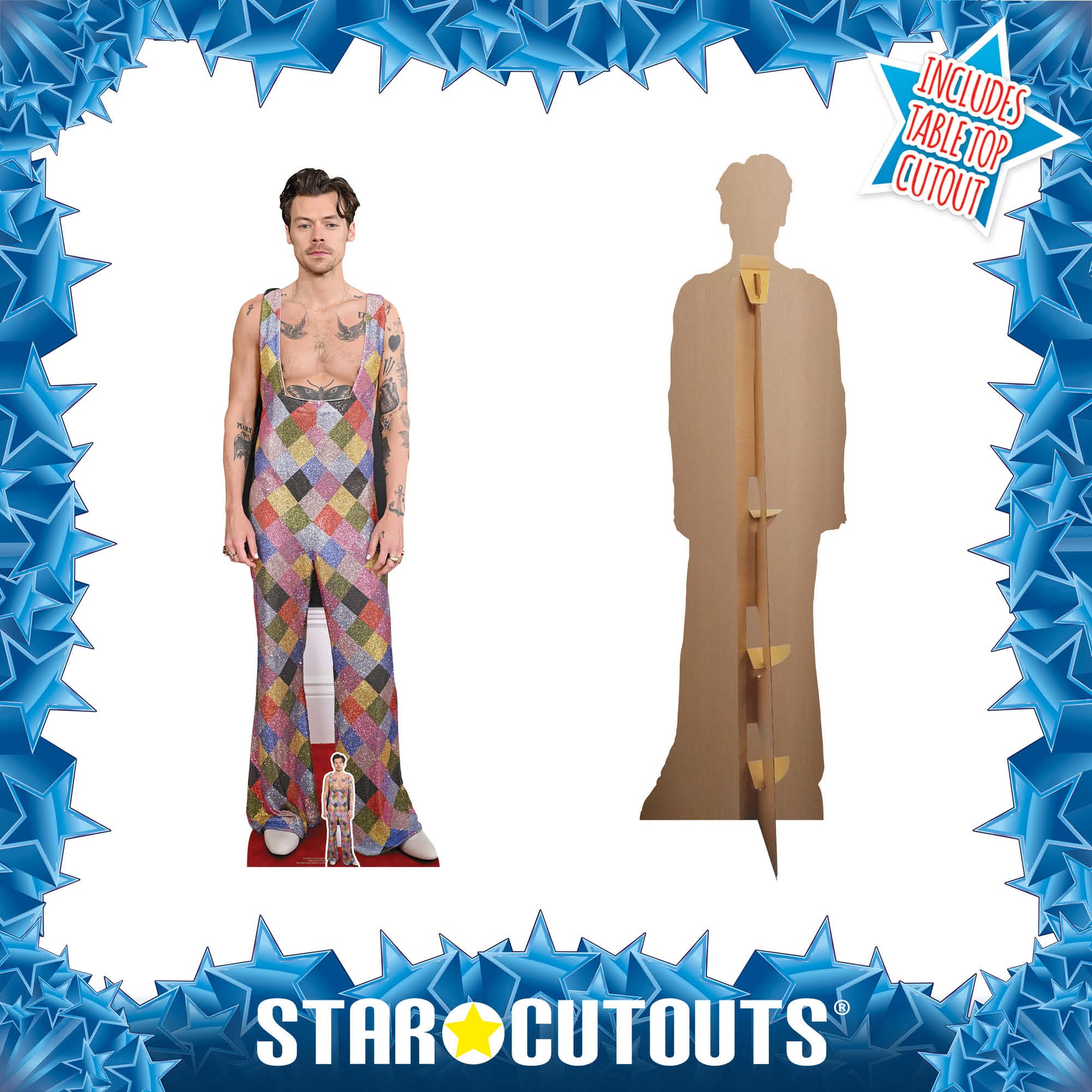 Harry S Dungarees Cardboard Cutout - mycardboardcutout