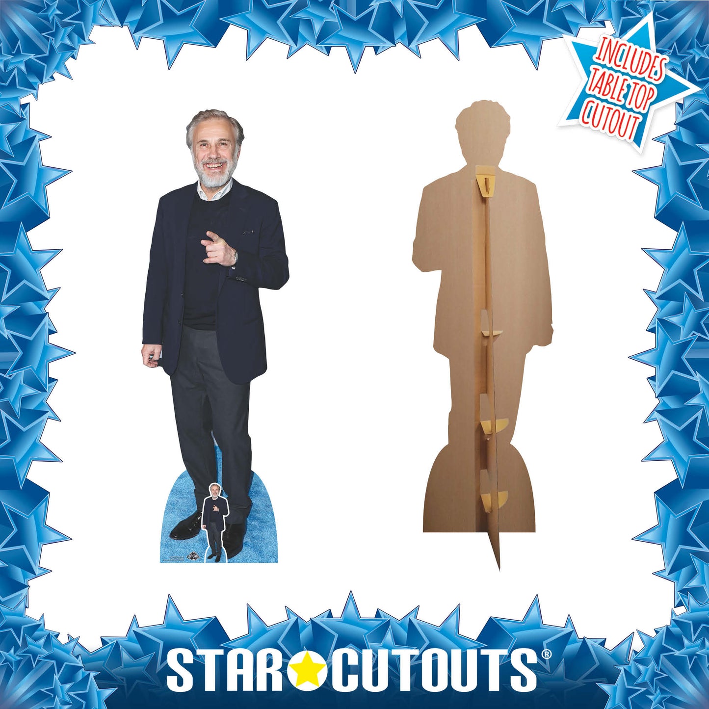 Christoph Waltz Cardboard Cutout