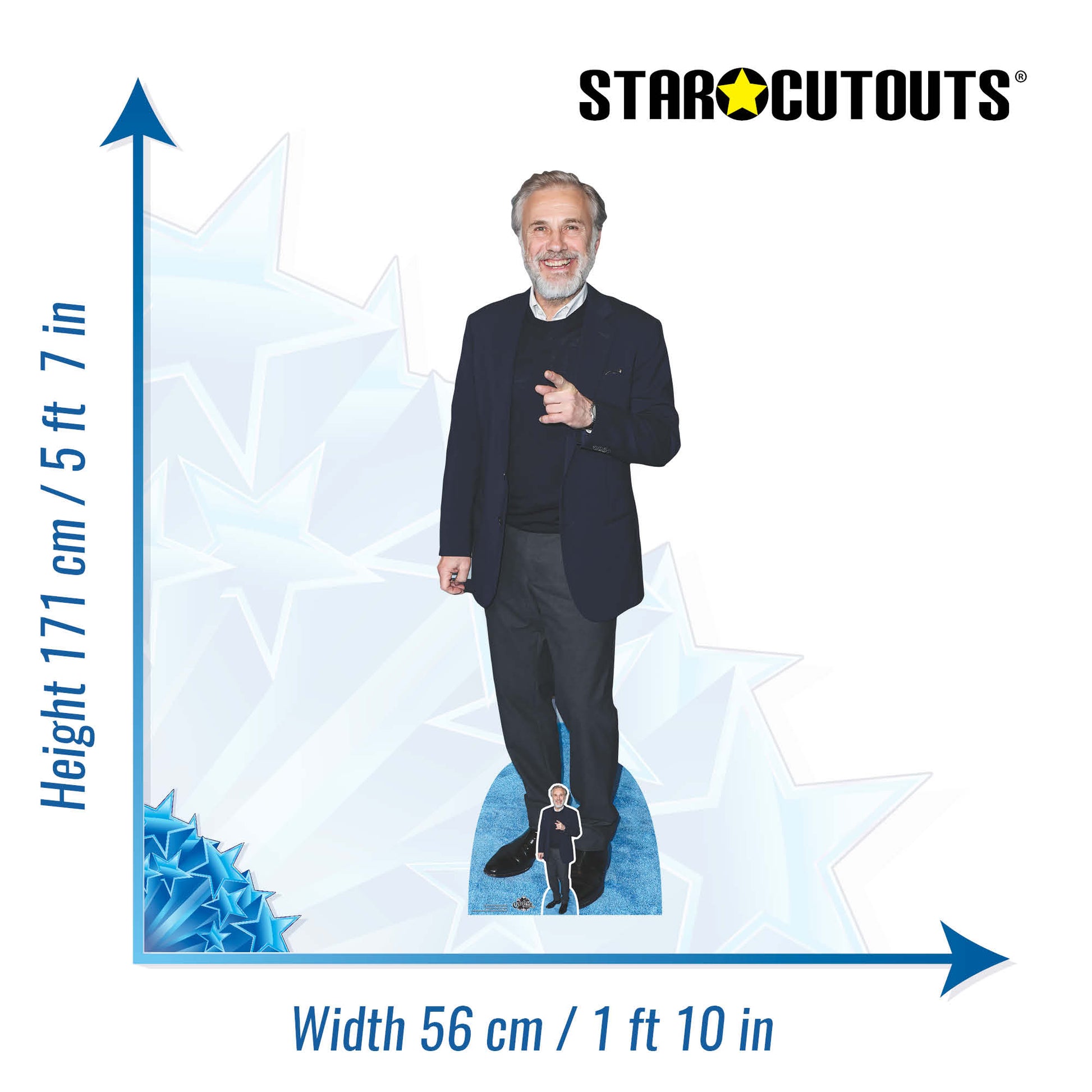 Christoph Waltz Cardboard Cutout - mycardboardcutout