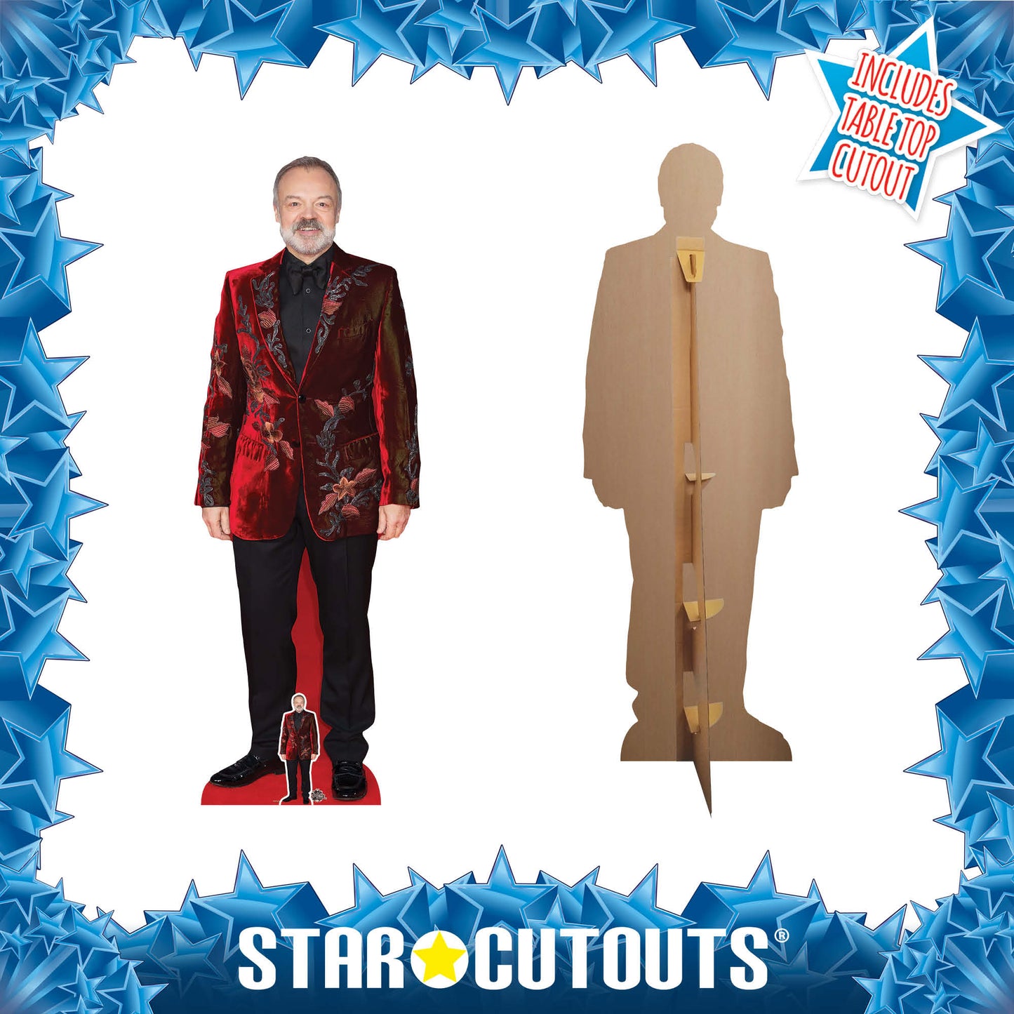 Graham Norton Cardboard Cut Out Life Size With Mini - mycardboardcutout