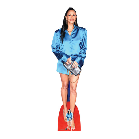 Famous Presenter Alesha Dixon Cardboard Cut Out Life Size With Mini - mycardboardcutout