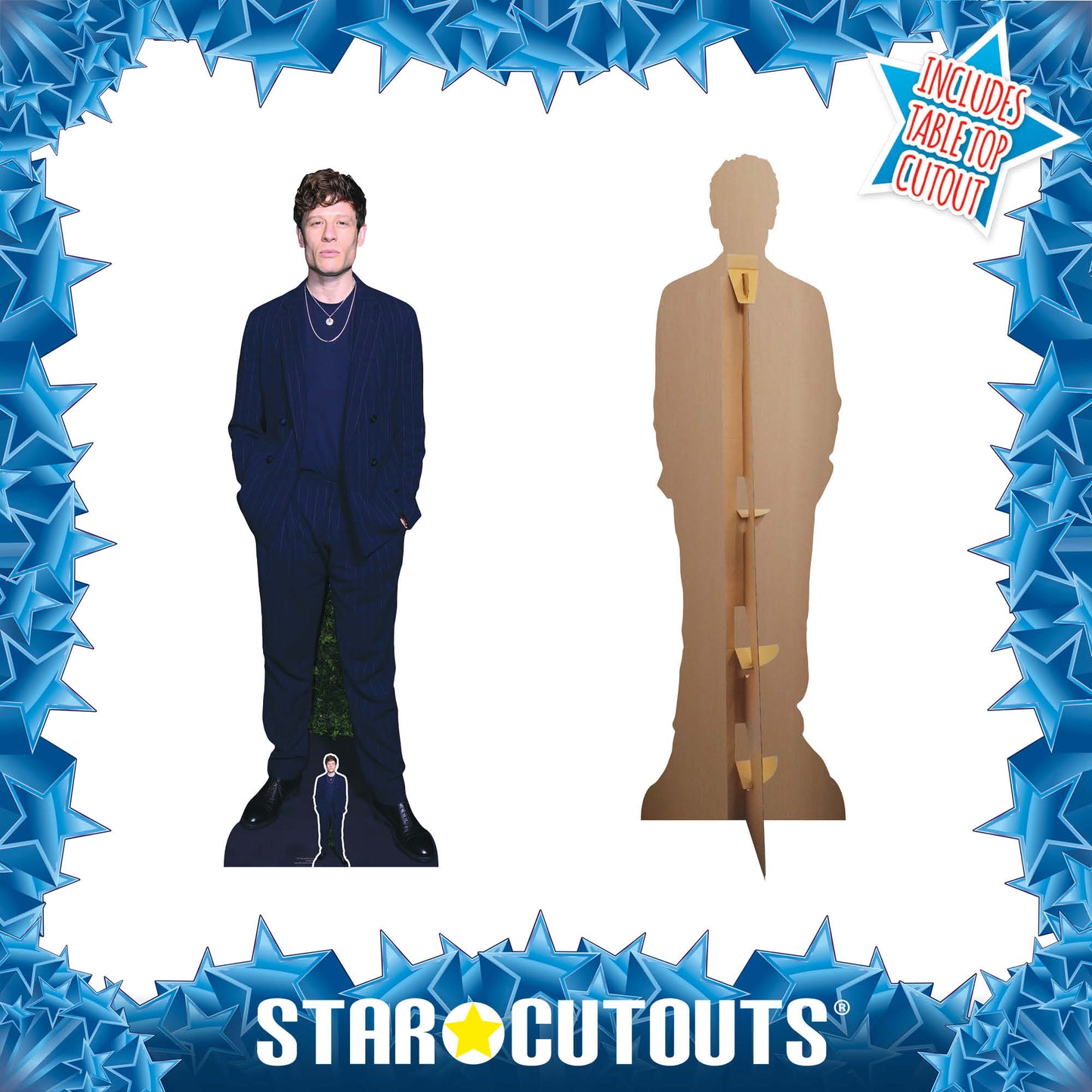 James Norton Blue Suit Cardboard Cutout - mycardboardcutout