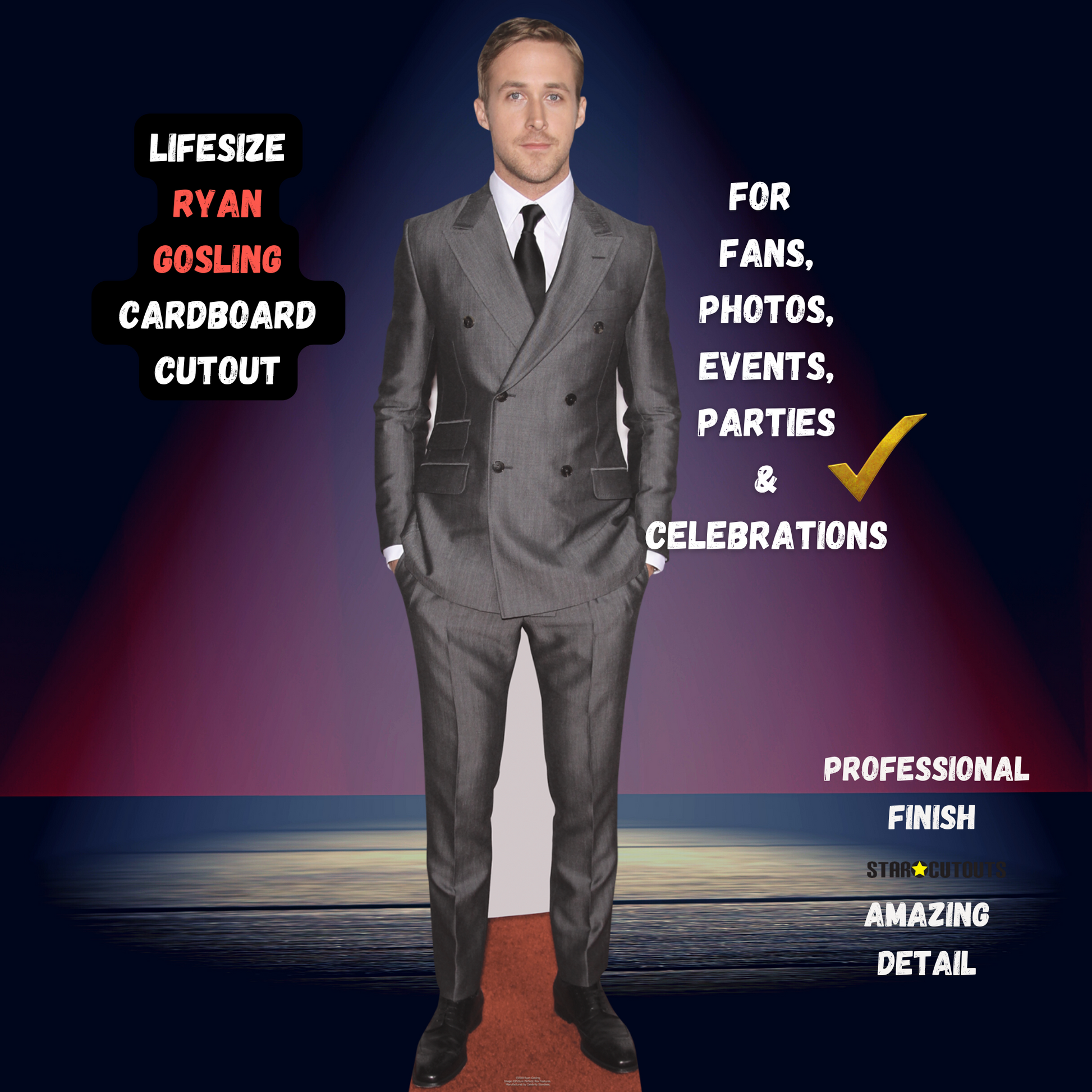 Ryan Gosling Cardboard Cutout - mycardboardcutout