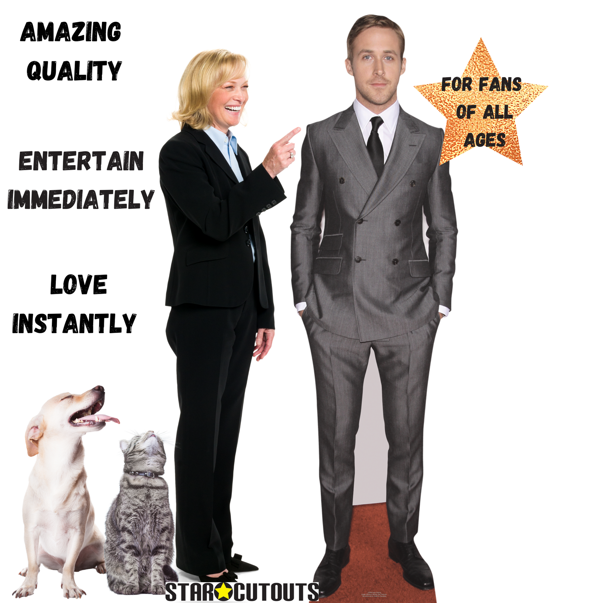 Ryan Gosling Cardboard Cutout - mycardboardcutout