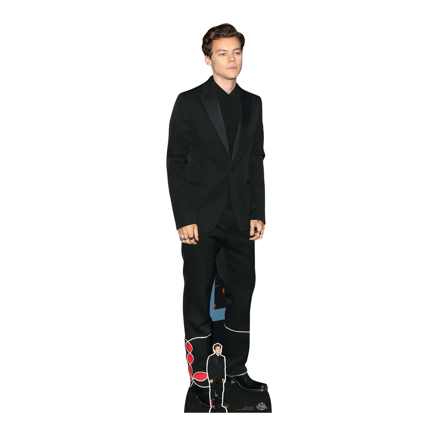 Harry Styles Black Suit Cardboard Cutout - mycardboardcutout