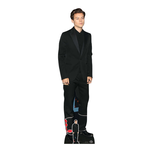 Harry Styles Black Suit Cardboard Cutout - mycardboardcutout