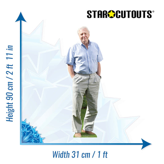 David Attenborough Cardboard Cutout Lifesize - mycardboardcutout
