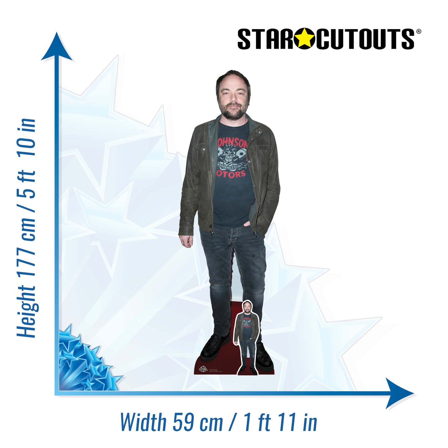 Mark Sheppard Lifesize Cardboard Cutout