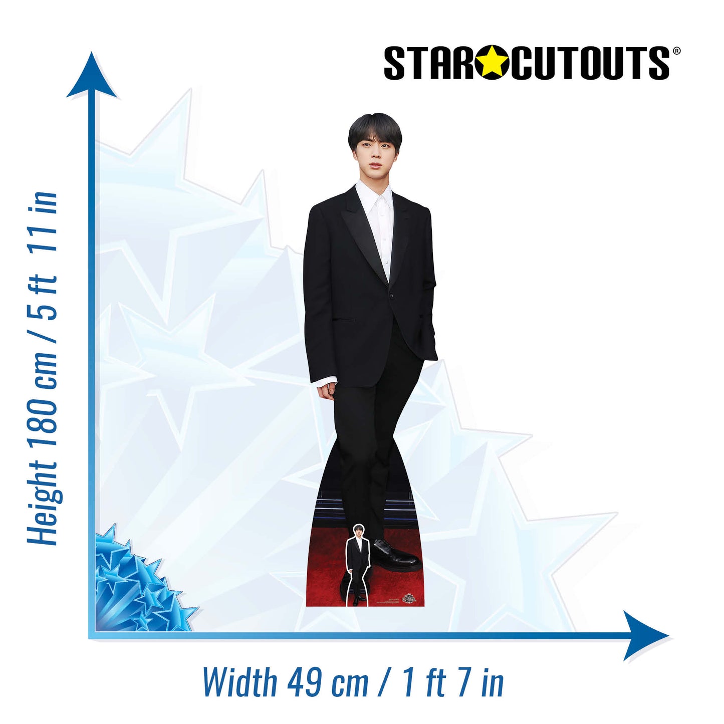 Jin Bangtan Boys Kim Seok-jin BTS Cardboard Cutout - mycardboardcutout
