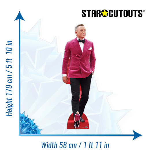 Velvet Jacket Daniel Craig Cardboard Cutout Lifesize - mycardboardcutout