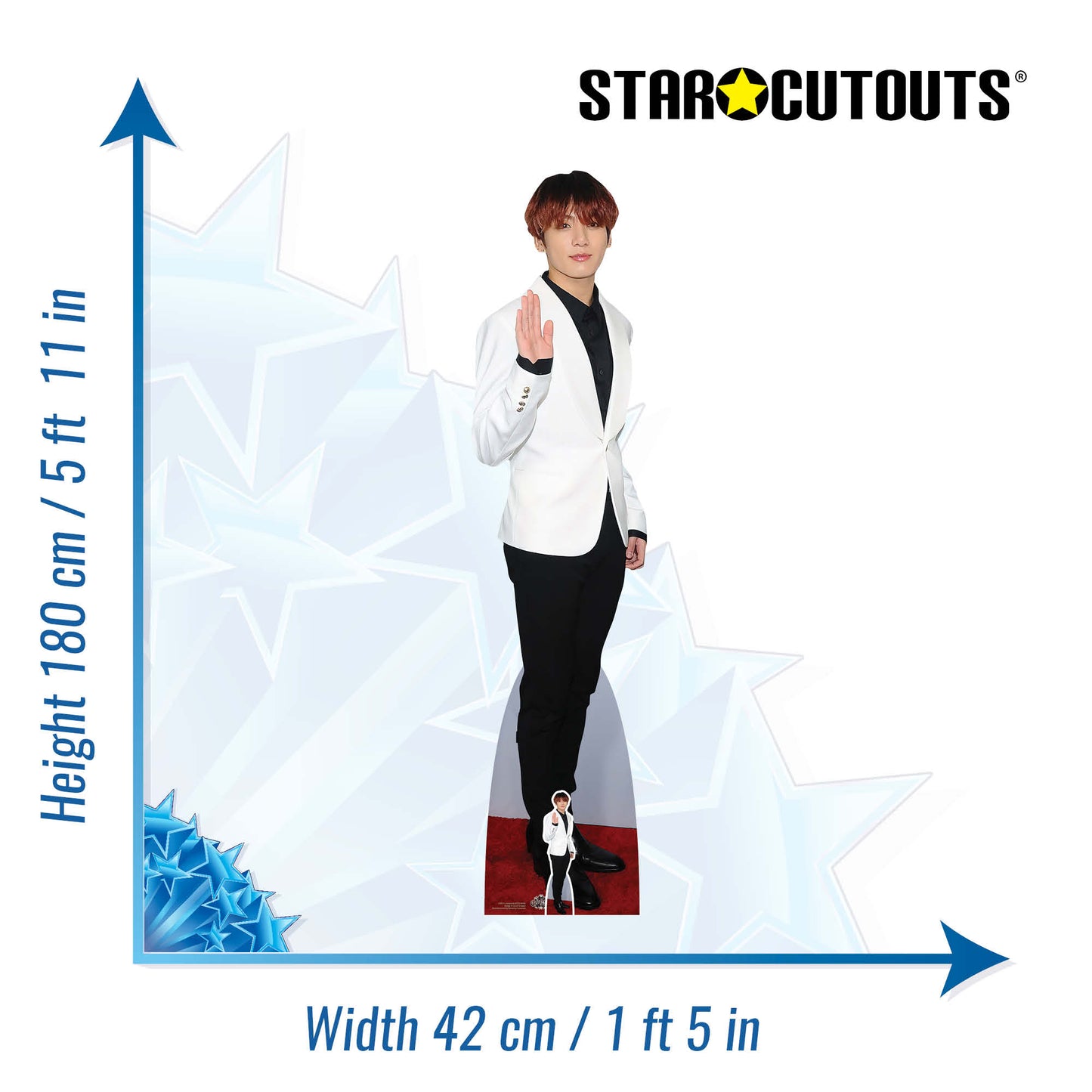 Jungkook BTS Jeon Jung-kook Cardboard Cutout - mycardboardcutout
