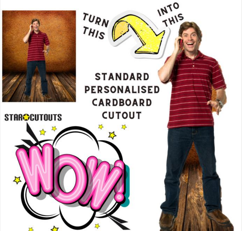 Personalised and Custom Cardboard Cutouts - Only Add To Cart Once Image Is Approved - mycardboardcutout