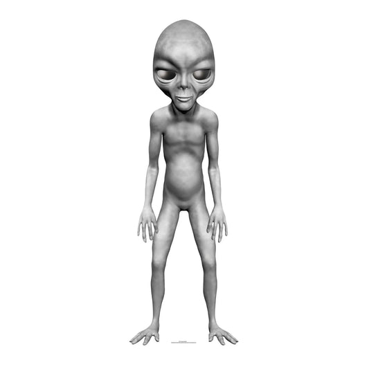 Grey Alien Mini Cutout - mycardboardcutout
