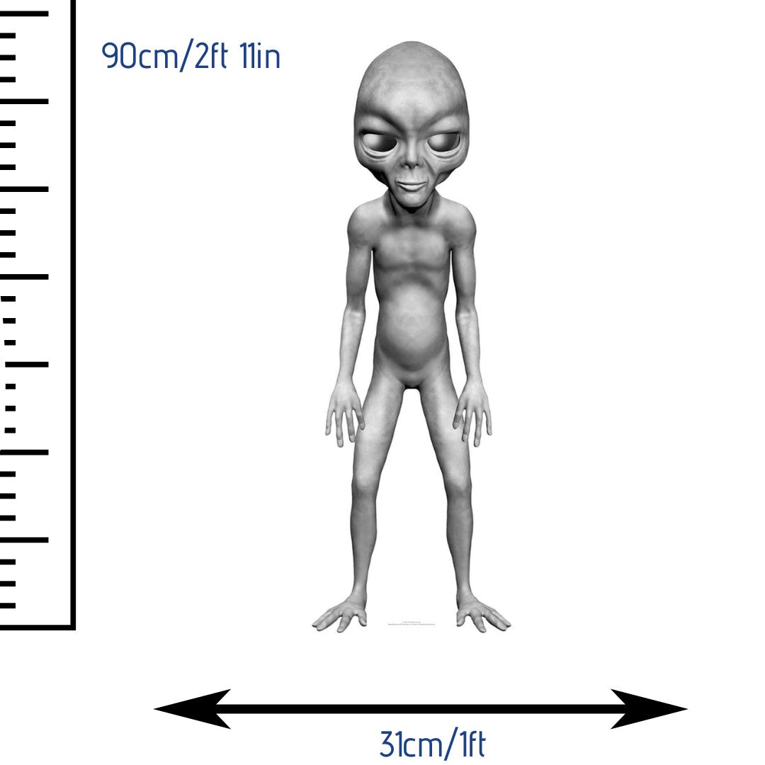 Grey Alien Mini Cutout - mycardboardcutout