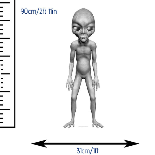 Grey Alien Mini Cutout - mycardboardcutout