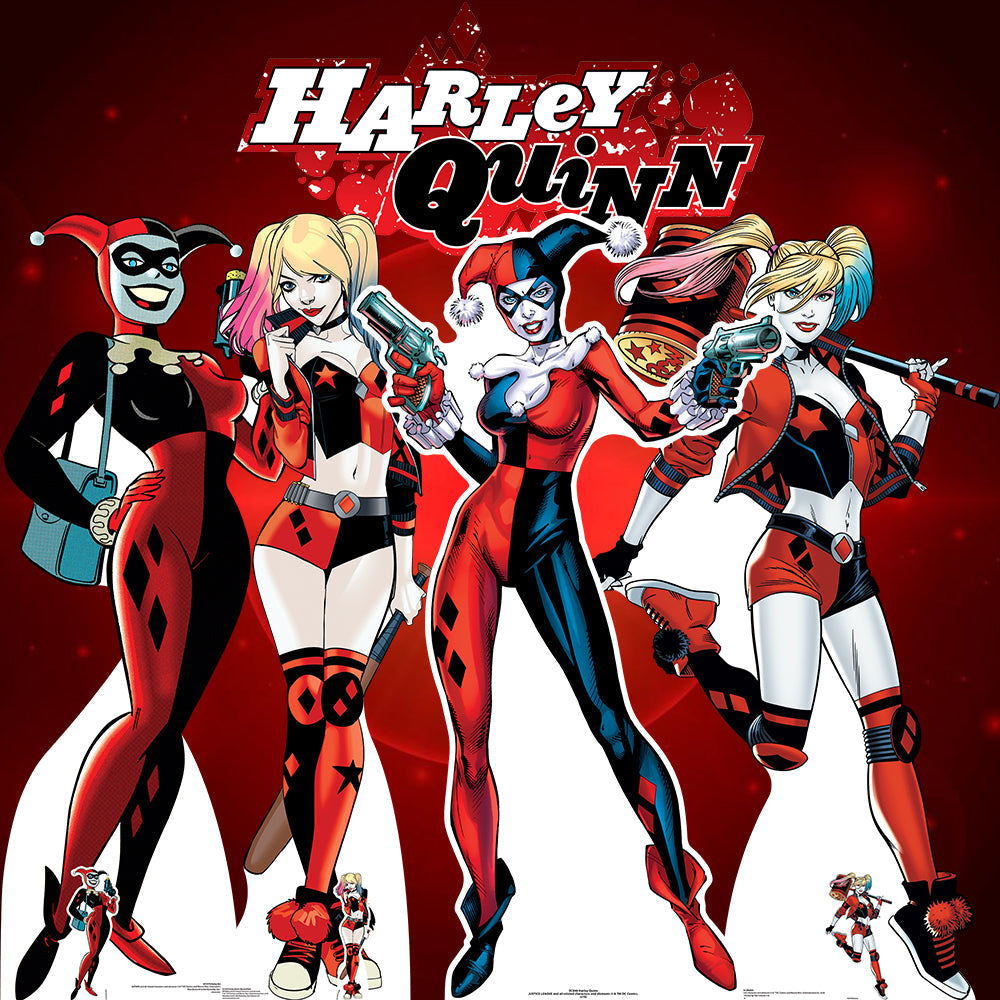 Harley Quinn and The Joker Classic Comic Couple Double Cutout Cardboard Cutout