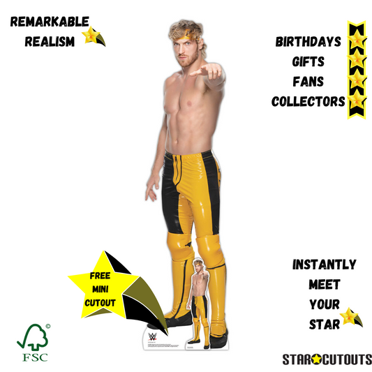 Logan Paul WWE Cardboard Cutout - mycardboardcutout