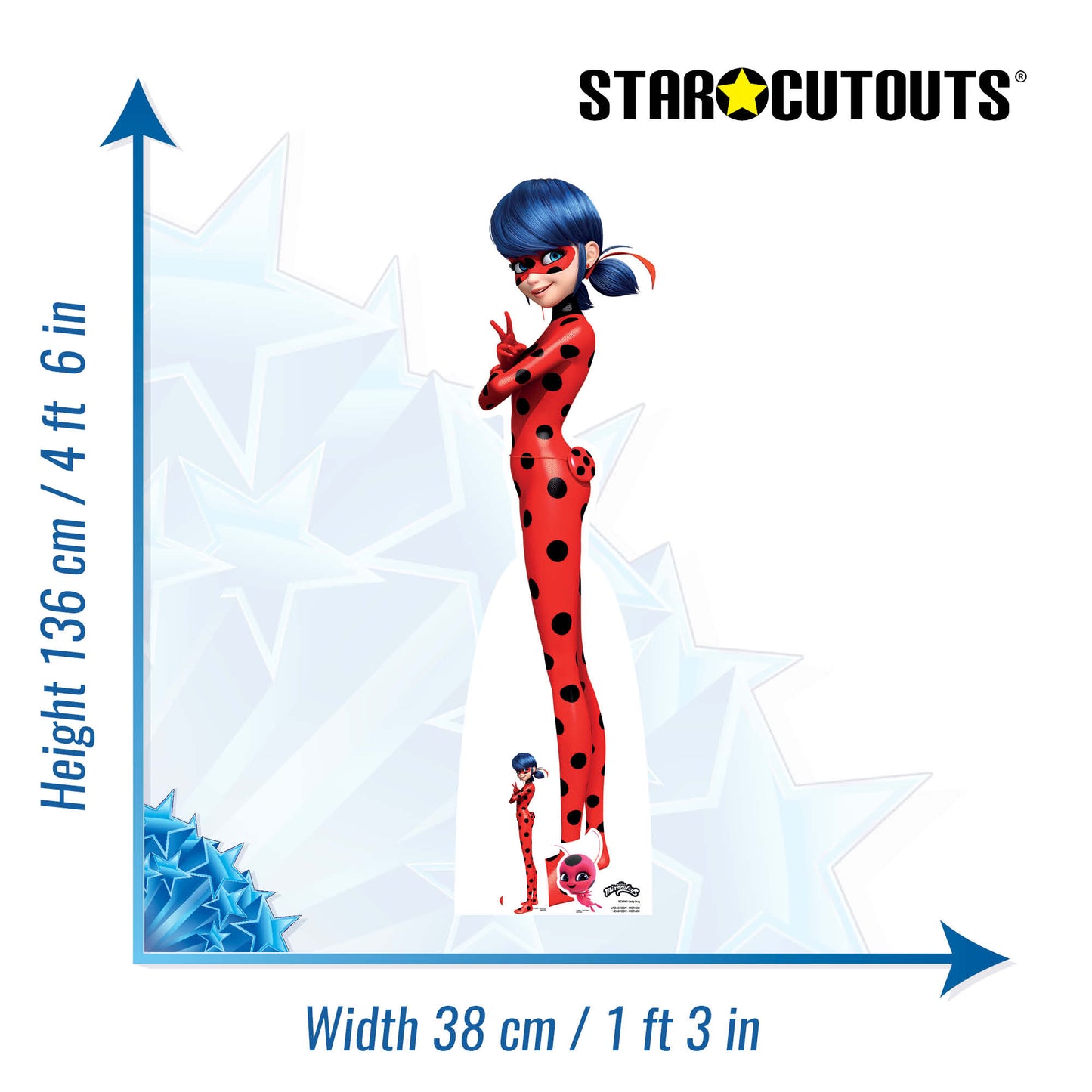 Ladybug Cardboard Cutout Miraculous Tales of Ladybug & Cat Noir - mycardboardcutout