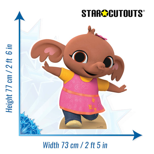 Sula Baby Elephant Cardboard Cutout Official Bing Toy - mycardboardcutout