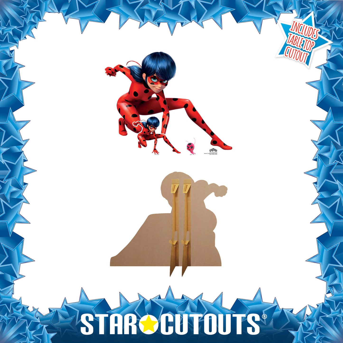 Lady Bug Super Pose Cardboard Cutout Miraculous Tales of Ladybug & Cat Noir - mycardboardcutout