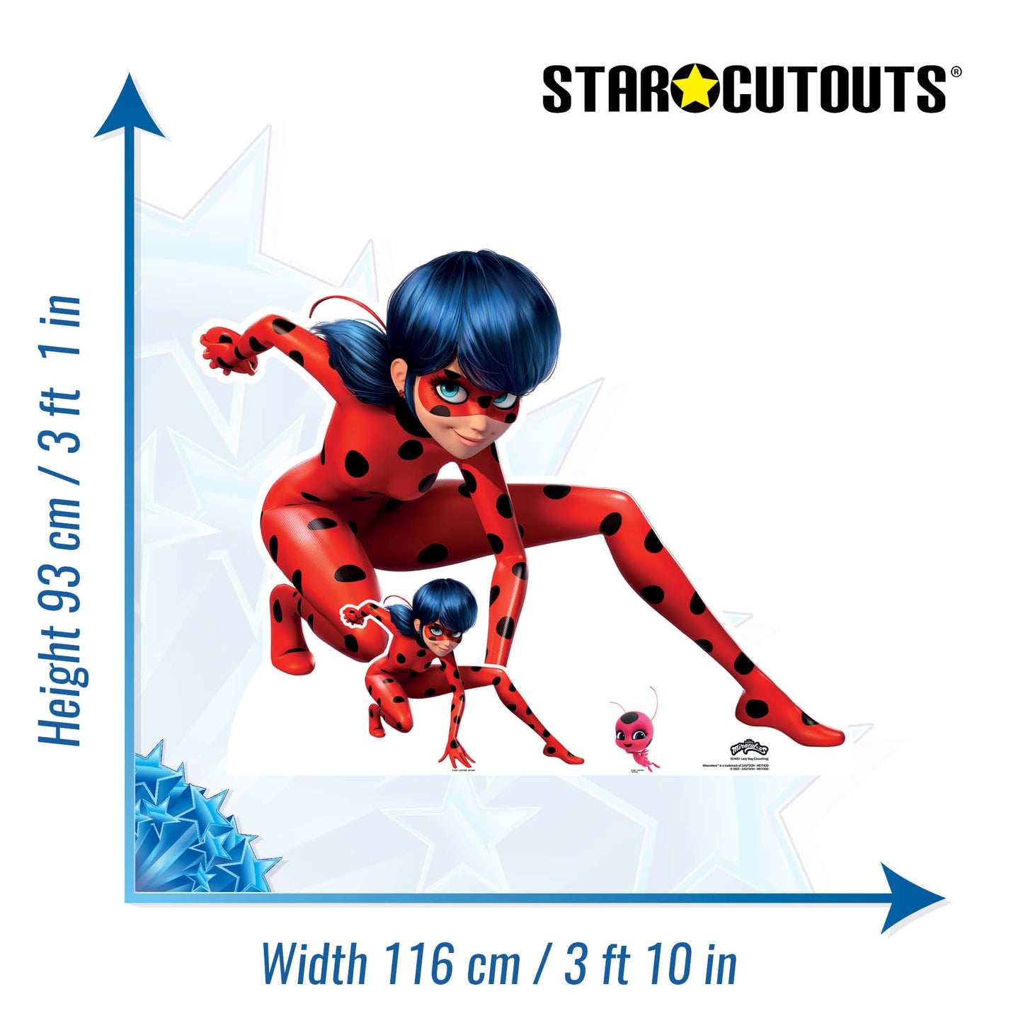 Lady Bug Super Pose Cardboard Cutout Miraculous Tales of Ladybug & Cat Noir - mycardboardcutout