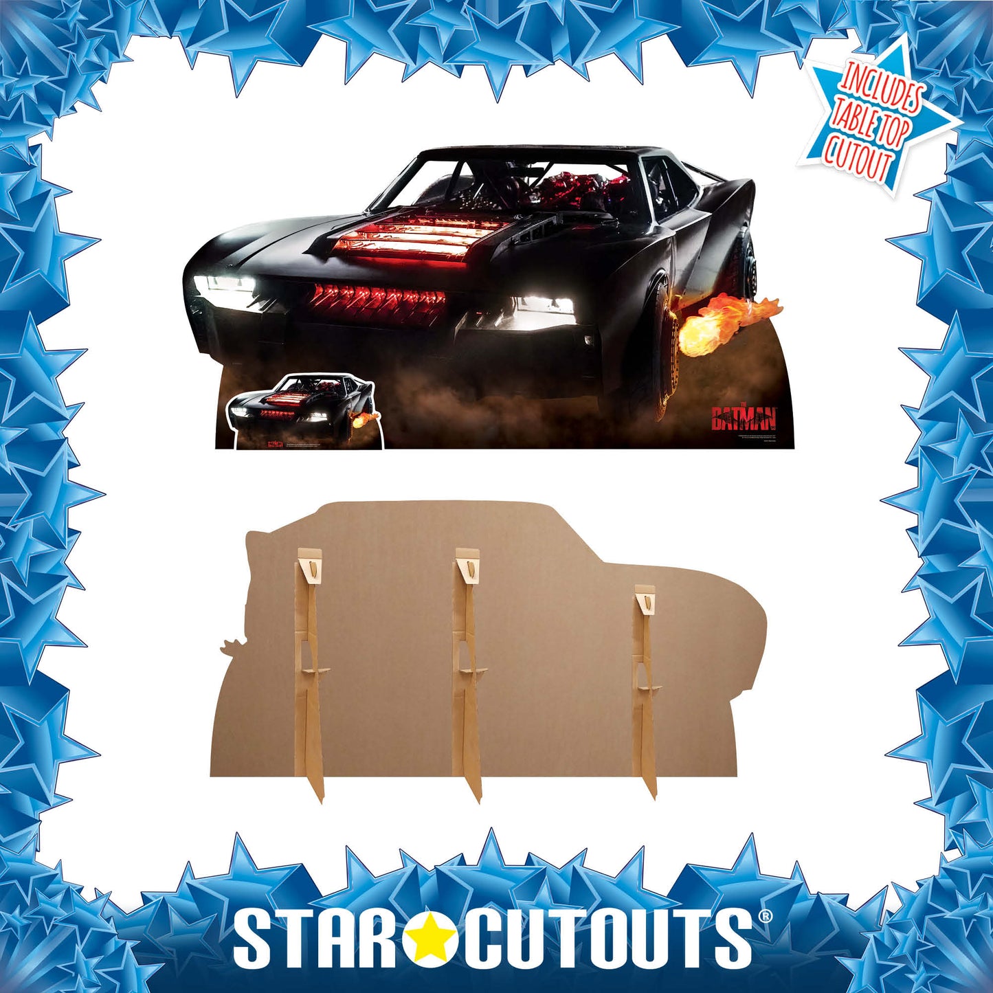 Batmobile The Batman Film 2022 Lifesize Cardboard Cutout - mycardboardcutout