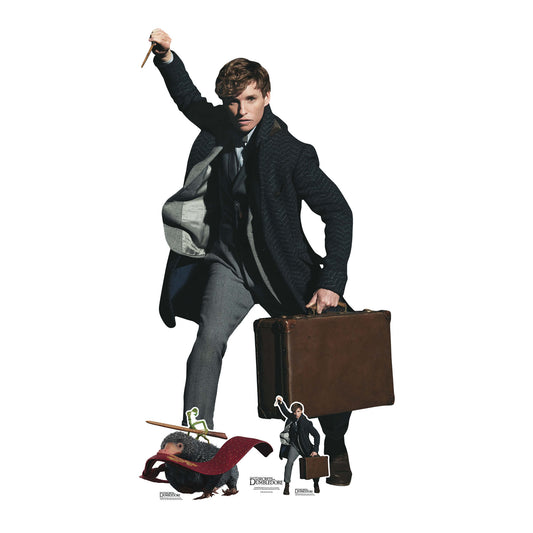 Newt Scamander Eddie Redmayne The Secrets of Dumbledore Cardboard Cutout Lifesize - mycardboardcutout