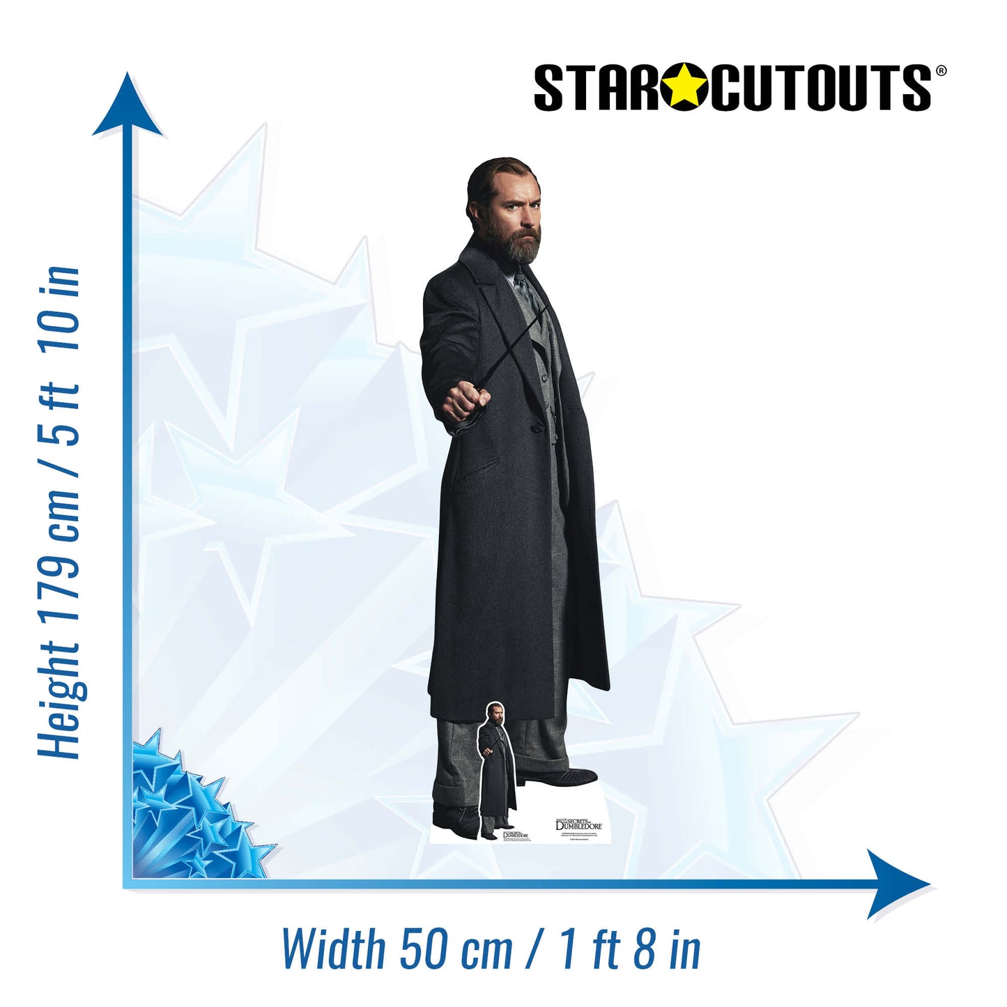 Dumbledore Jude Law The Secrets of Dumbledore Cardboard Cutout Lifesize - mycardboardcutout
