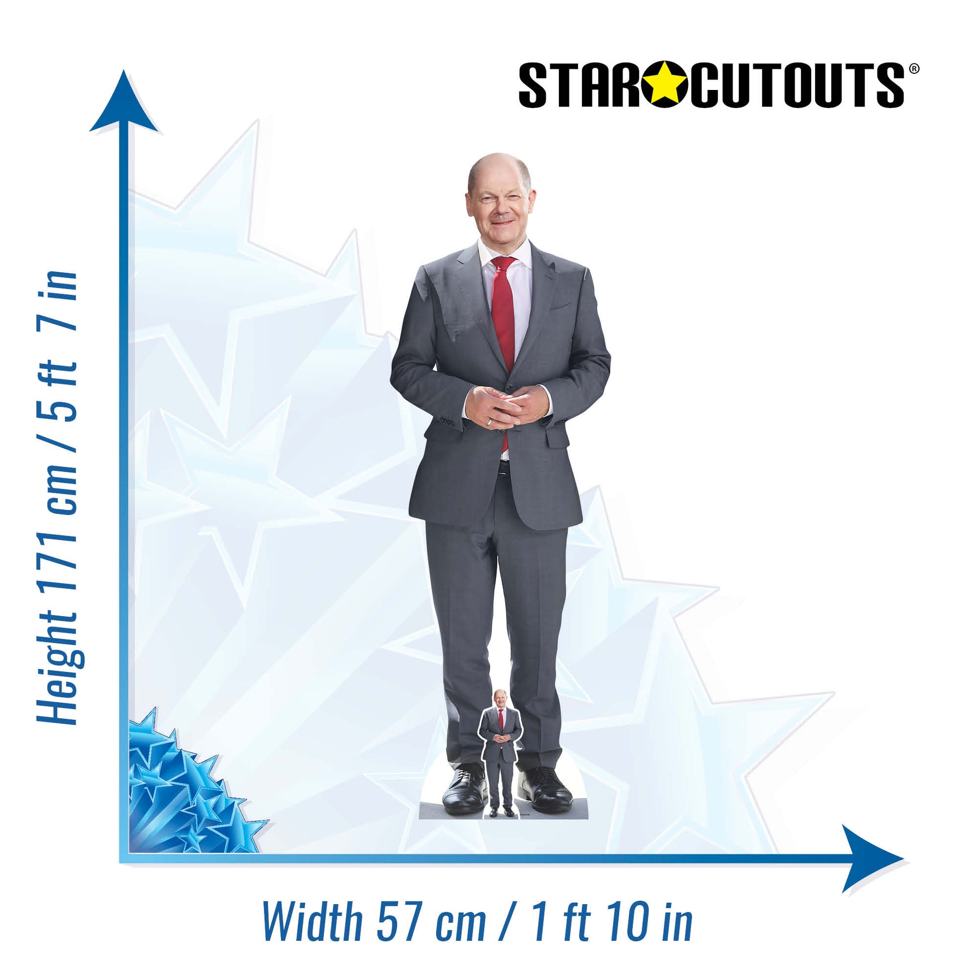 Olaf Scholz German Chancellor Cardboard Cutout