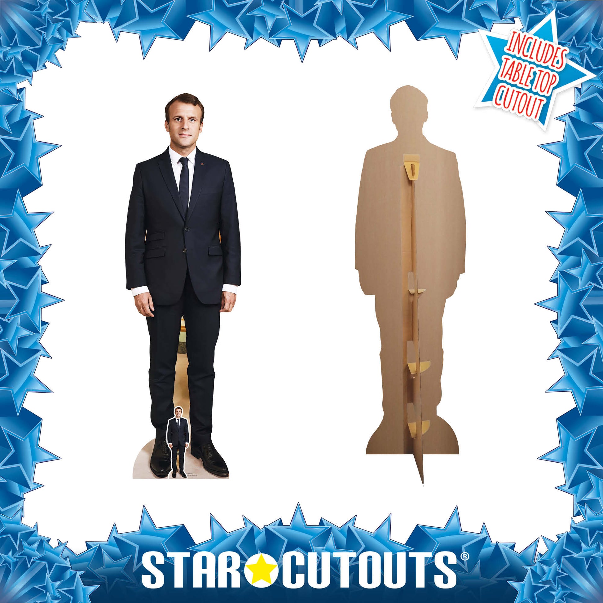 French President Emmanuel Macron Cardboard Cutout Politician - mycardboardcutout
