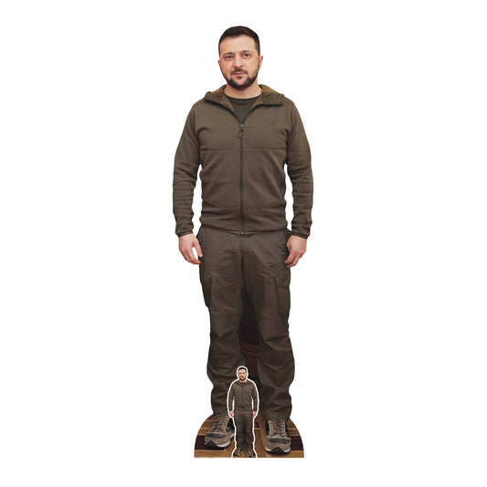 Volodymyr Zelenskyy President Ukraine Cardboard Cutout