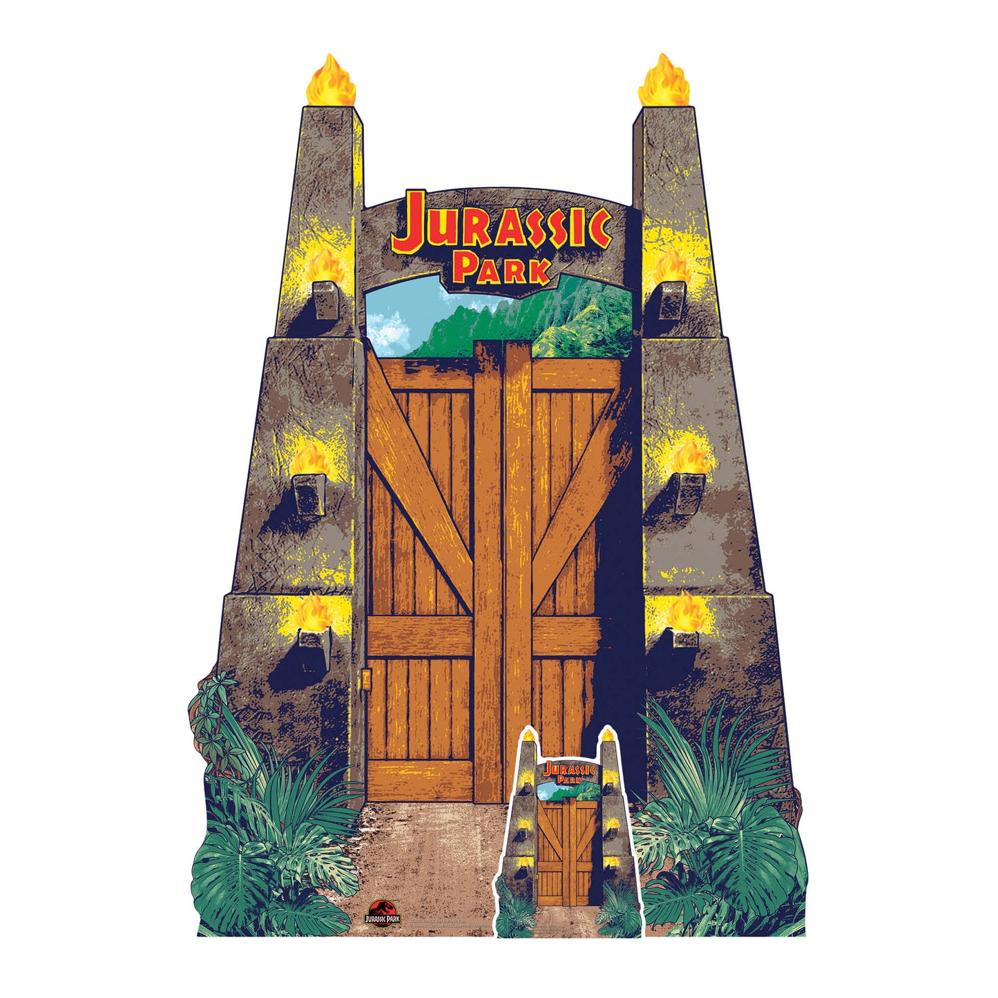 Jurassic Park Entrance Sign Cardboard Cutout - mycardboardcutout