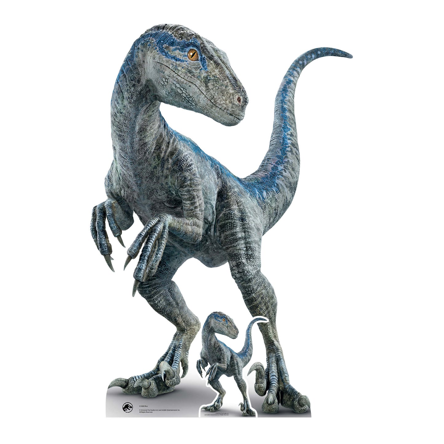Mother Blue Raptor Jurassic World Dominion Cardboard Cutout - mycardboardcutout
