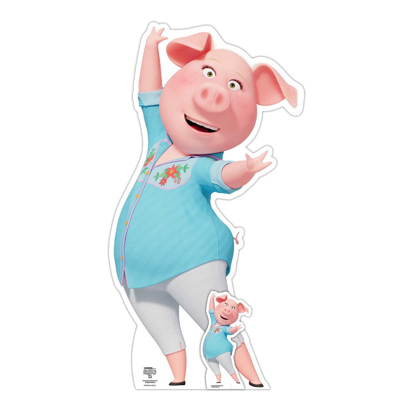Rosita Pig Sing 2 Cardboard Cutout Official - mycardboardcutout