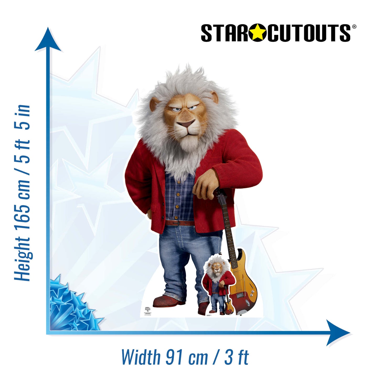 Clay Calloway Bono Lion Sing 2Cardboard Cutout Official - mycardboardcutout