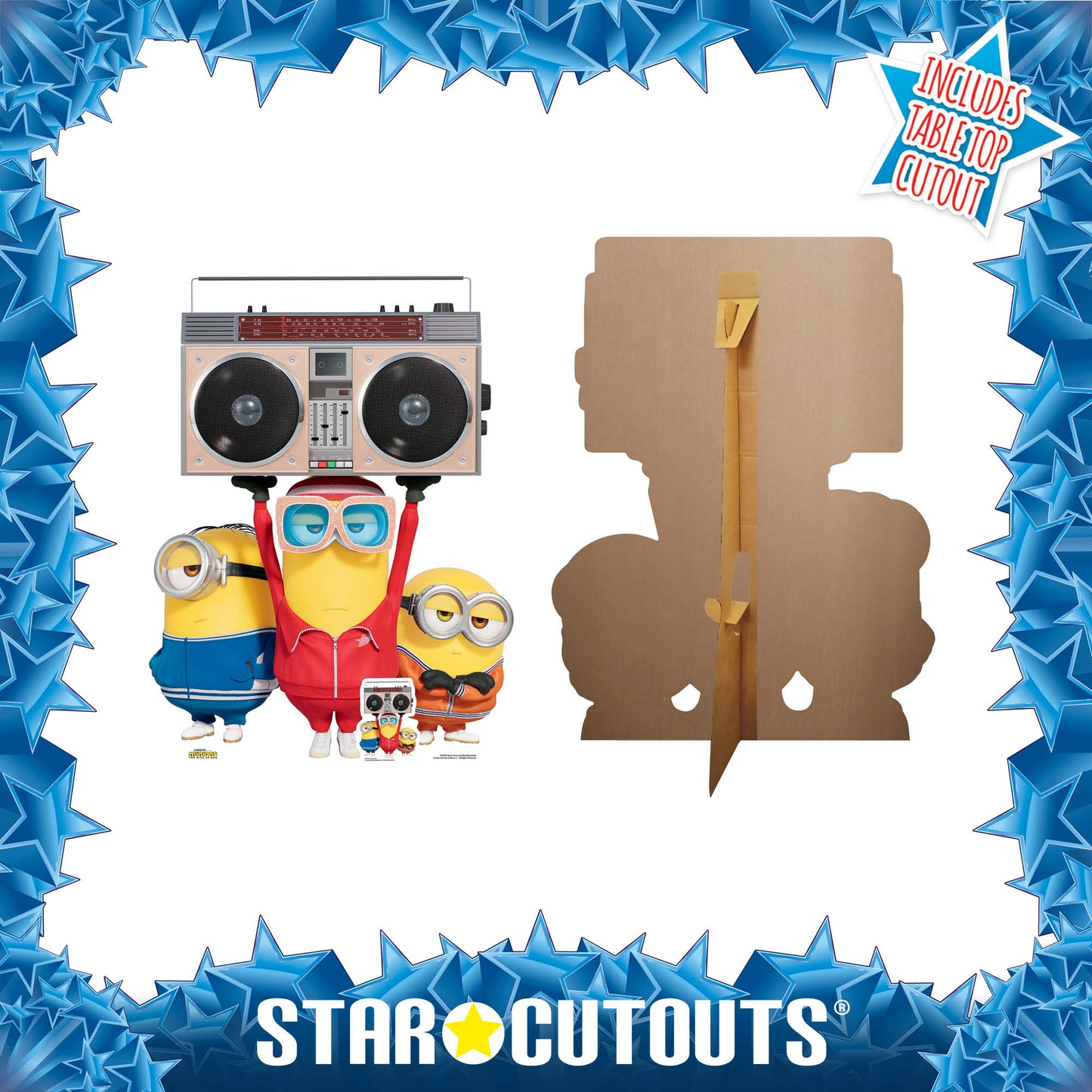 Minions 2 Boombox Group Despicable Me and Minions Cardboard Cutout - mycardboardcutout