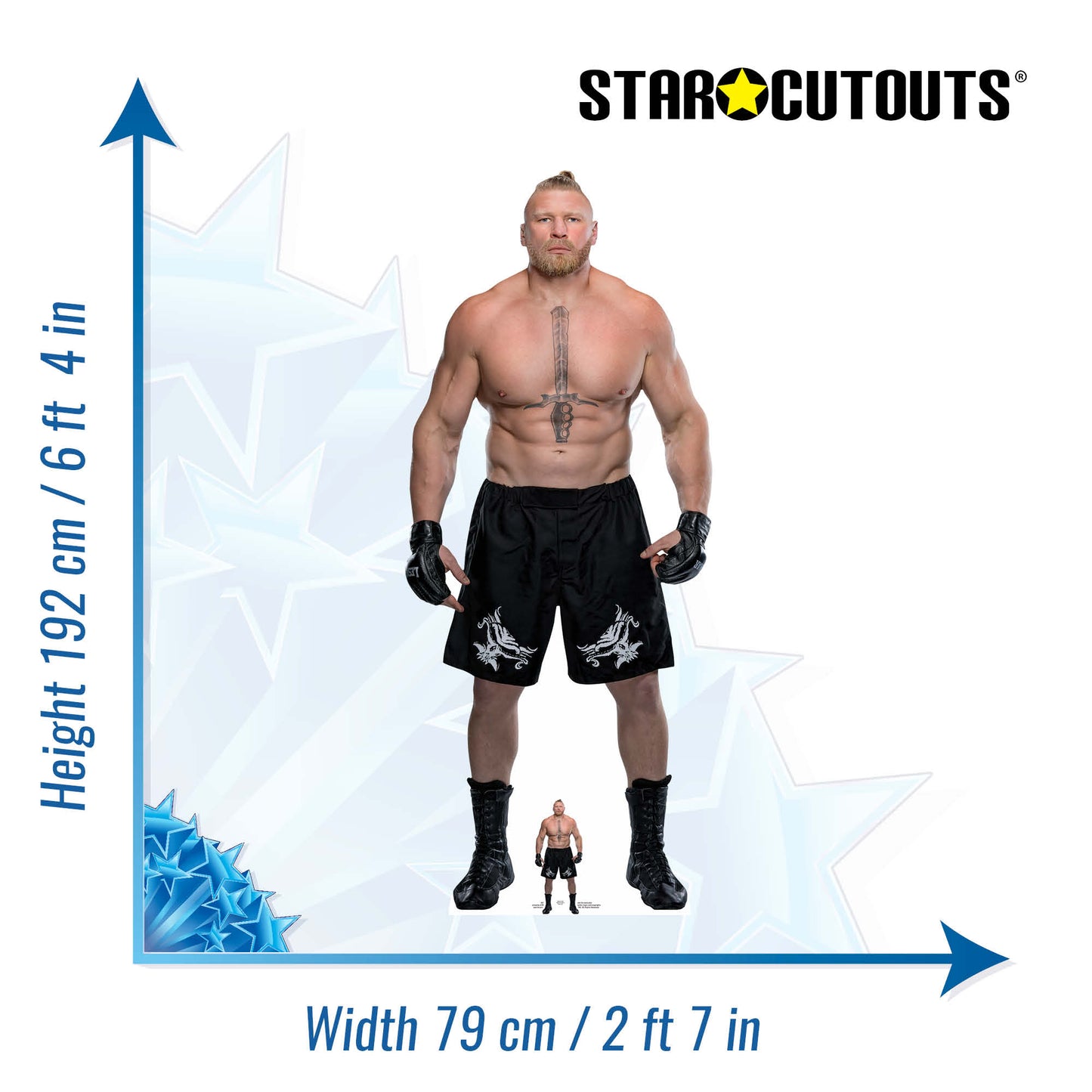 Brock Lesnar WWE Cardboard Cutout Lifesize