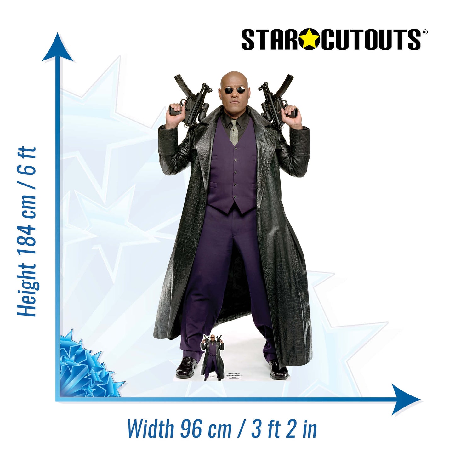 Morpheus Matrix Laurence Fishburne Cardboard Cutout