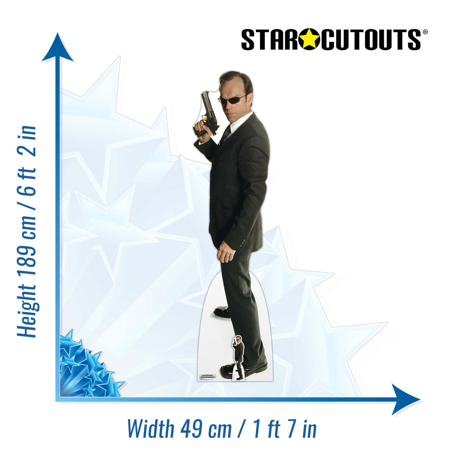 Matrix Hugo Weaving Cardboard Cutout Agent Smith