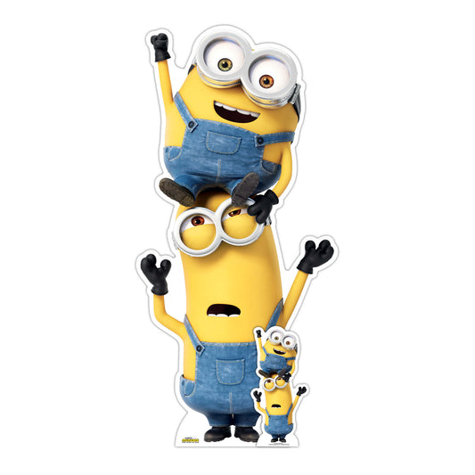 Kevin and Bob Minions Large Despicable Me and Minions Cardboard Cutout - mycardboardcutout