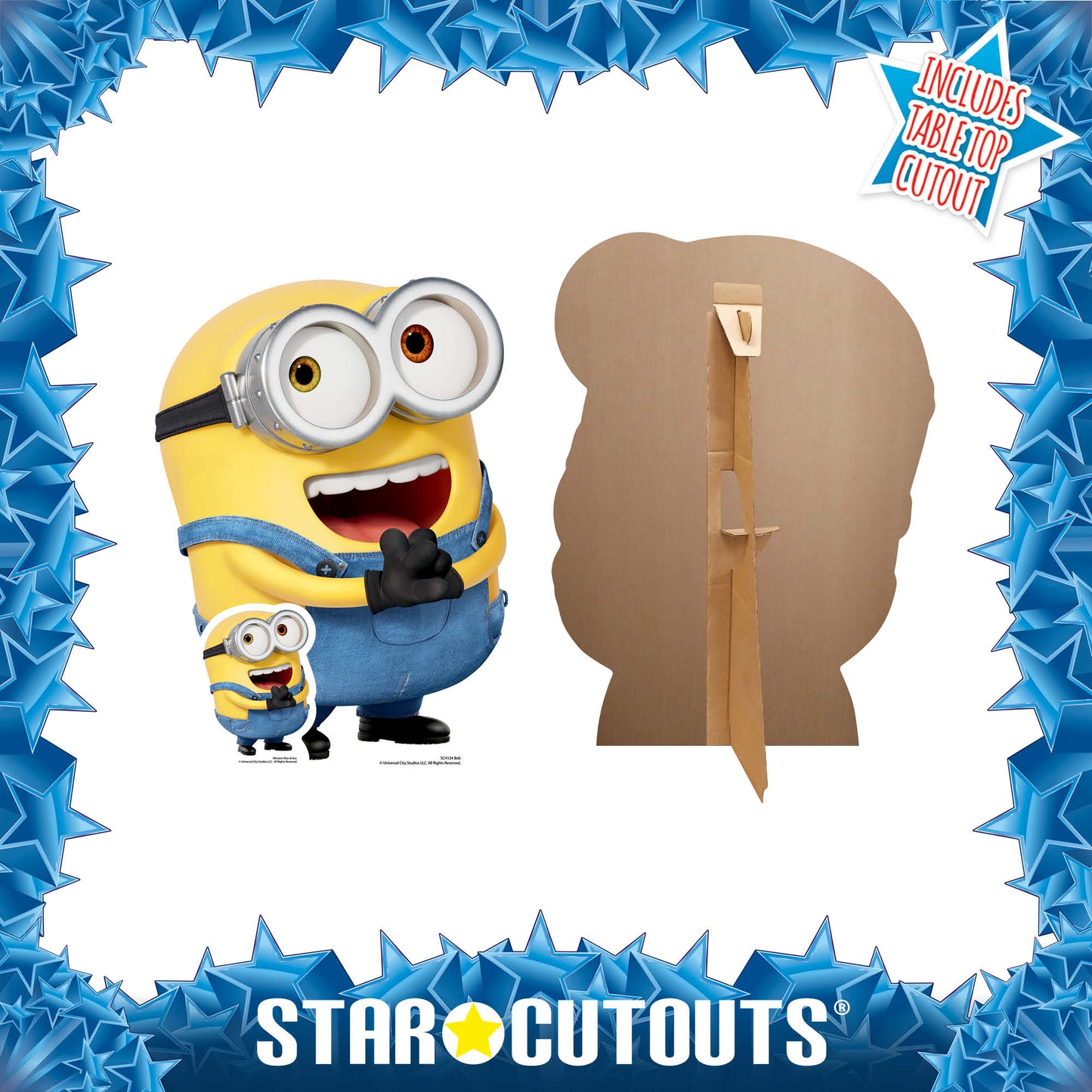Bob Happy Minions 2 Despicable Me and Minions Cardboard Cutout - mycardboardcutout