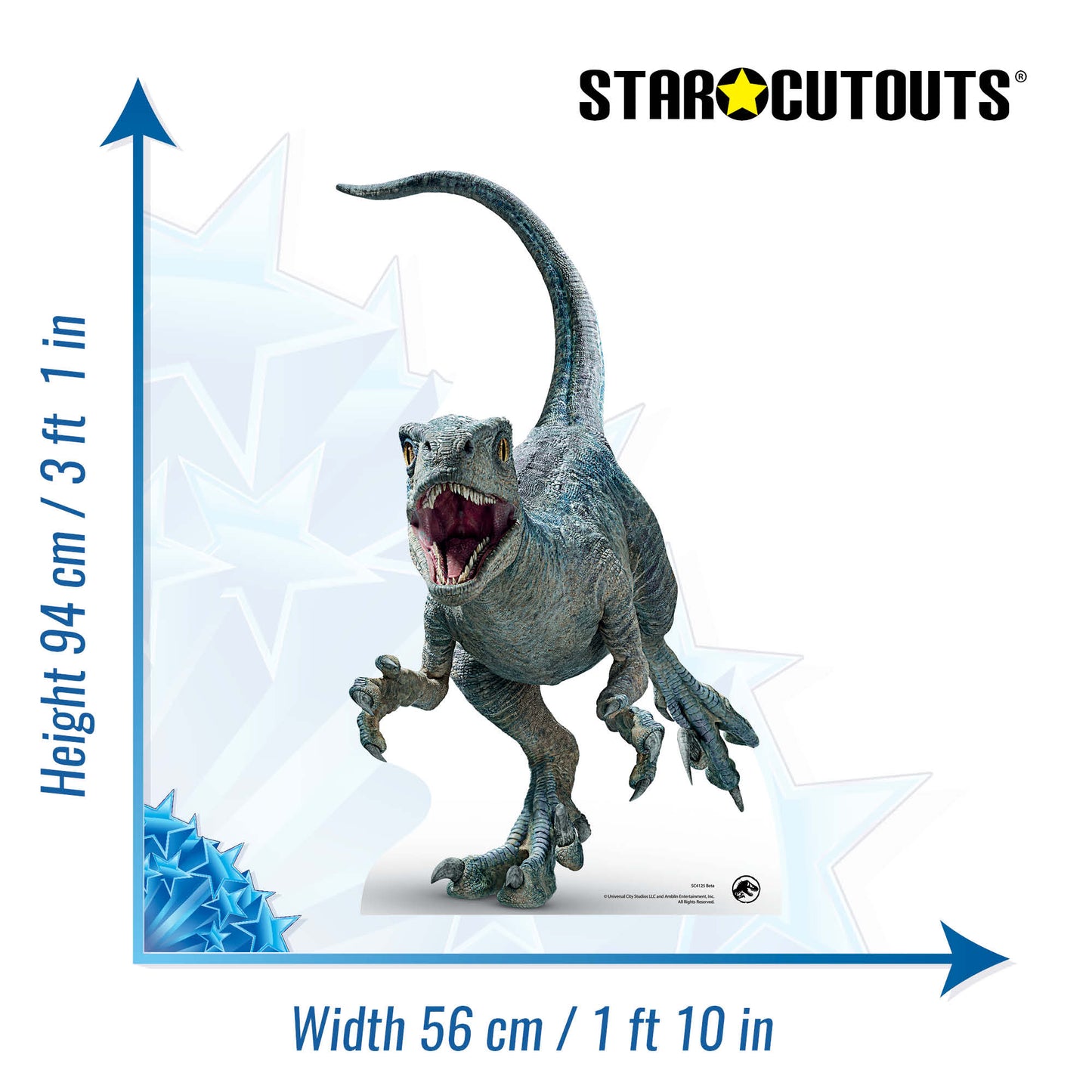 Beta Baby Jurassic World Dominion Cardboard Cutout 94CM TALL - mycardboardcutout
