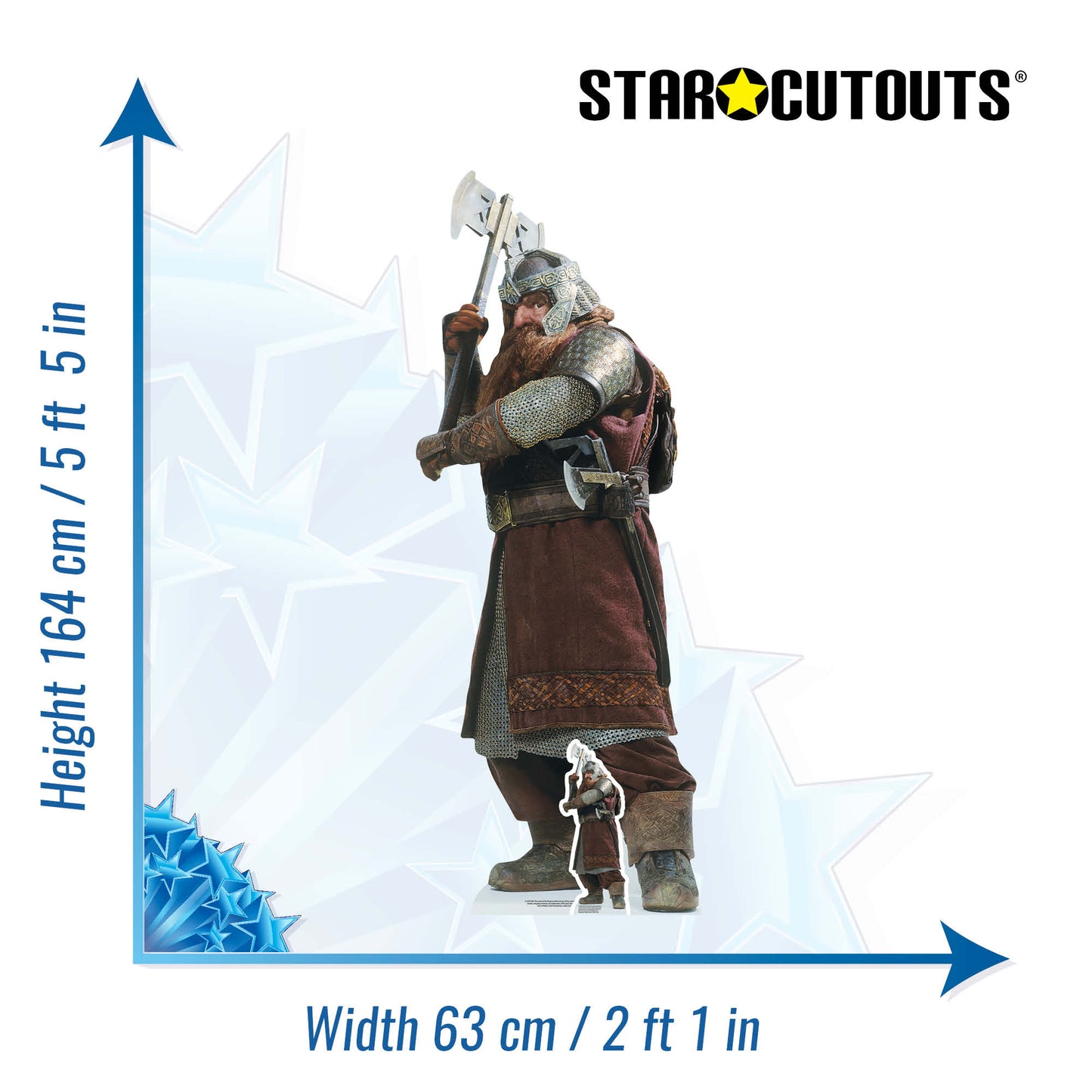 Gimli The Lord of the Rings Cardboard Cutout Lifesize - mycardboardcutout