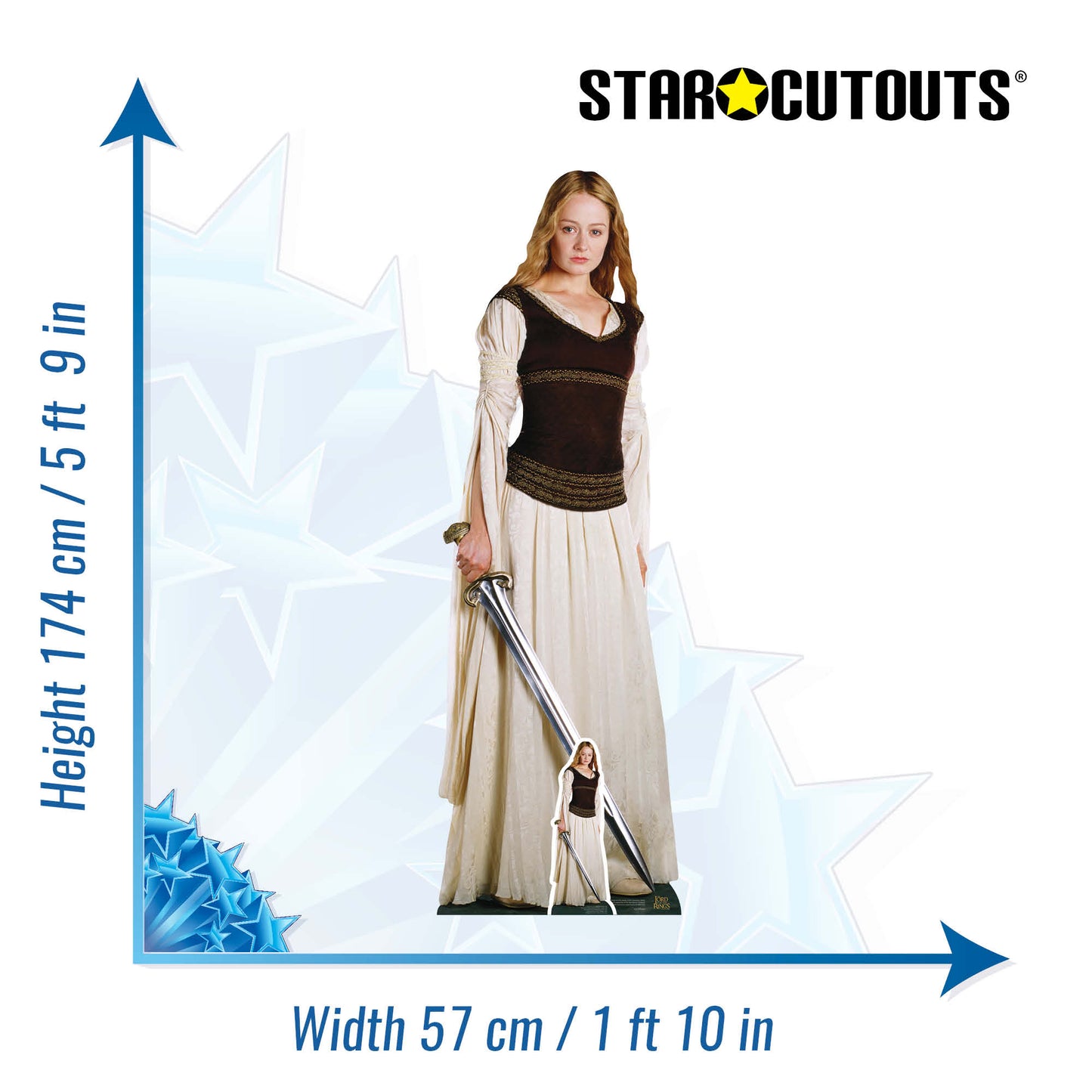 Eowyn The Lord of the Rings Cardboard Cutout Lifesize - mycardboardcutout