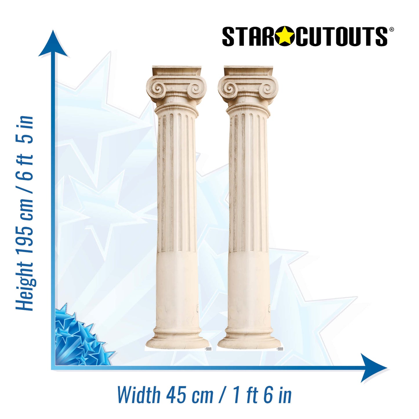 Two Roman Pillars Cardboard Cutout - mycardboardcutout